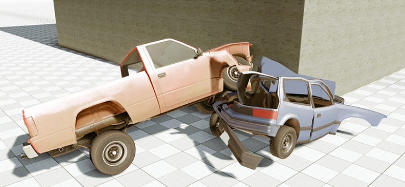 Демонстрация физического движка BeamNG
